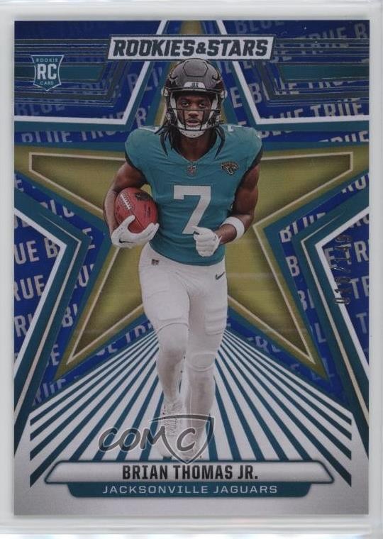 2024 Panini Rookies & Stars True Blue 10/149 Brian Thomas Jr #113 RC 1ha9