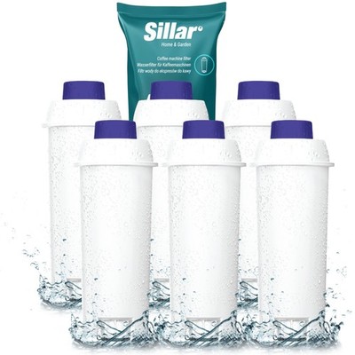 6x Wasserfilter passend für alle Delonghi mit DLS C002, ECAM ESAM BCO Serie