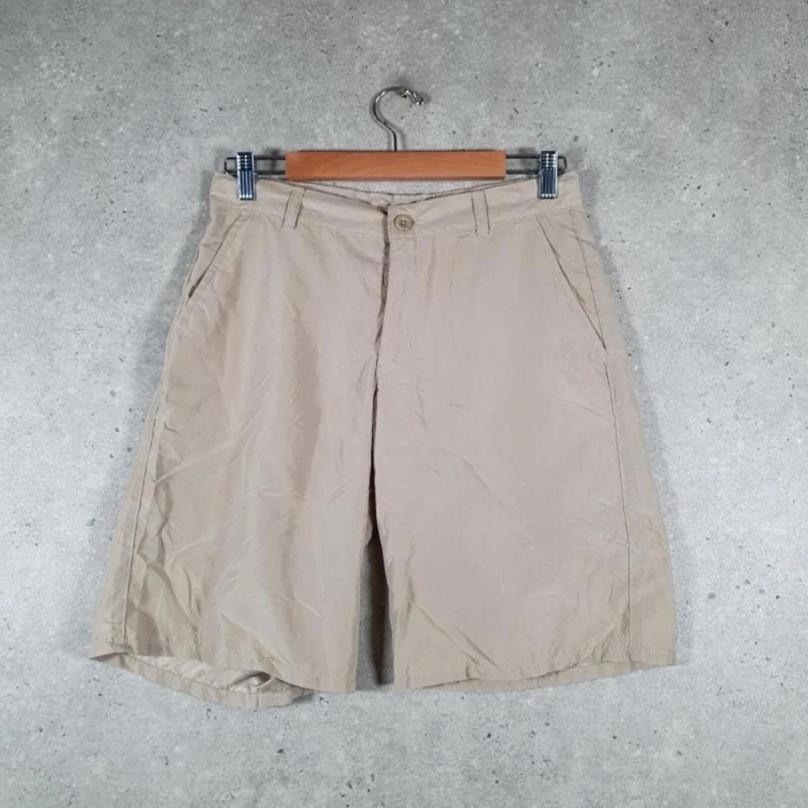 Vintage Chaps Chino Flat Shorts Boys W32 Beige BA4378
