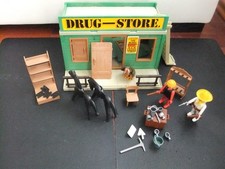 Vintage Set, Playmobil Drug Store 4362, Western mit Zubeh&ouml;r