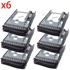 Lot of 6 MCP-220-00118-0B Supermicro Gen3 3.5" - 2.5" Tool-Less Hard Drive Tray
