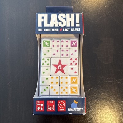 Flash Dice Game Blue Orange NEW Fast Family Party Game 2-6 Players Ages 7+