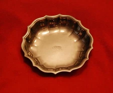 TIFFANY CO NY ~ ENGRAVED TIGER SILVER PLATE DISH ~ PRINCETON ? ~ YEAR OF TIGER?