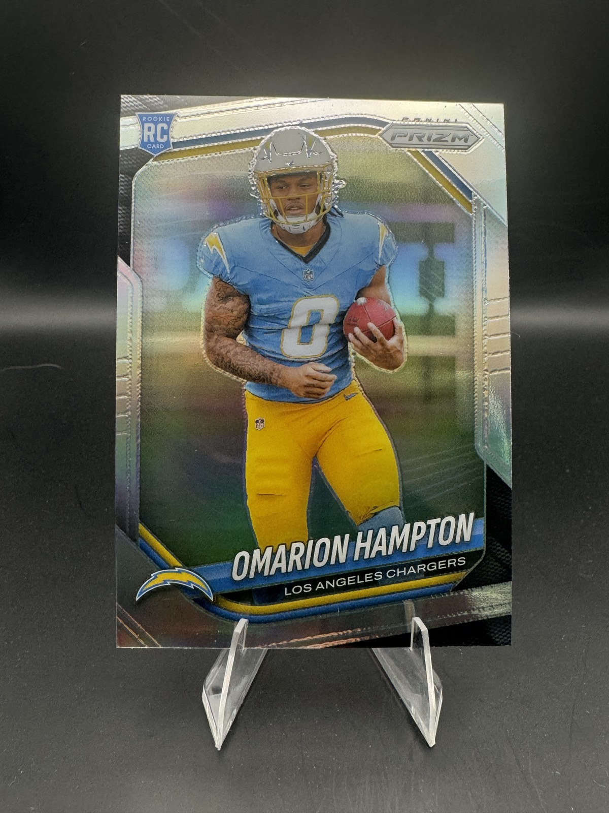 2025 Panini Prizm #355 Omarion Hampton Silver