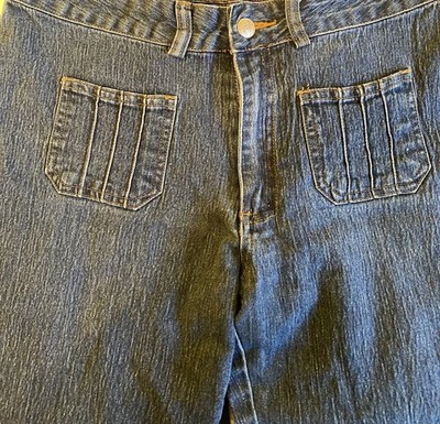 Clockhouse Damenjeans Schlaghose Gr. 38 Neuwertig, Blau, 2 aufgesetzte Taschen