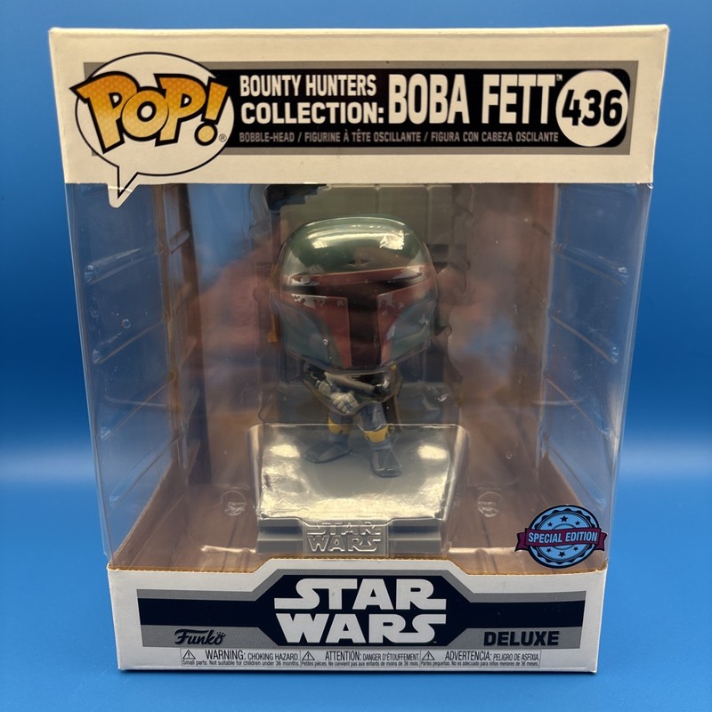 Funko Pop! Star Wars Bounty Hunters Boba Fett Vinyl Figure #436 Exclusive 