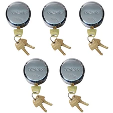 Trimax THPXL-Set of 5 Universal Hockey Puck Internal Shackle Door Lock Chrome