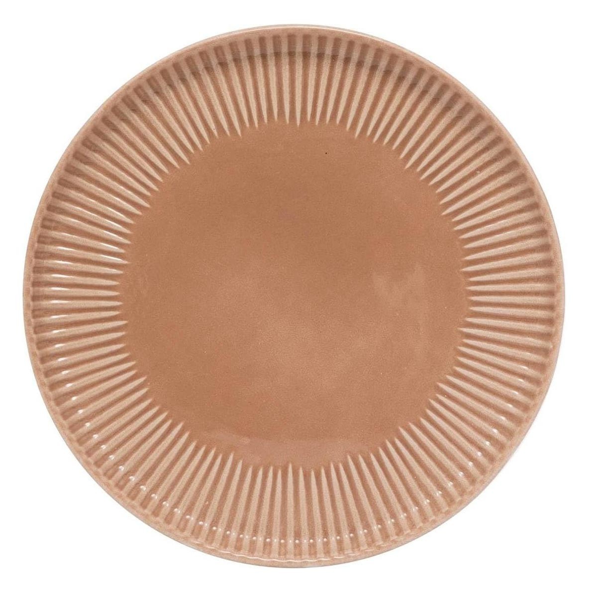 Assiettes à dessert Chloe 20cm moka empilables et résistantes aux rayures