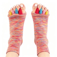 GEHENG Toe Separator Socks for Yoga Women Men, Bunion Corrector Spacers Strai...