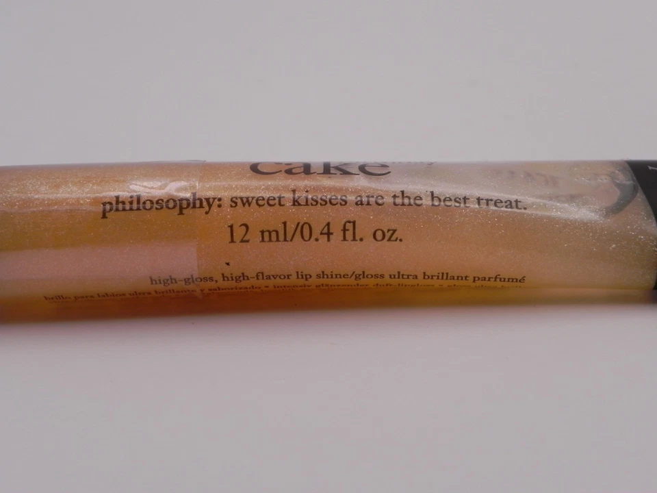 Philosophy VANILLA BIRTHDAY CAKE Lip Shine Gloss 0.4 fl oz NEW SEALED - Image 2 of 4