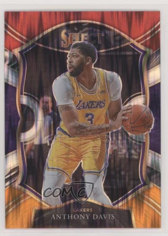 2020 Panini Select Concourse Red White Orange Flash Prizm Anthony Davis #45 0lu2