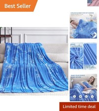 Ultra Cooling King Size Blanket 90"x108" - Ideal for Hot Sleepers  Night Sweats
