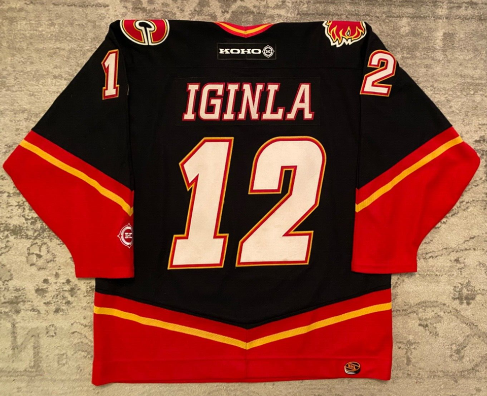 vintage Blasty JAROME IGINLA CALGARY FLAMES Jersey KOHO hockey NHL