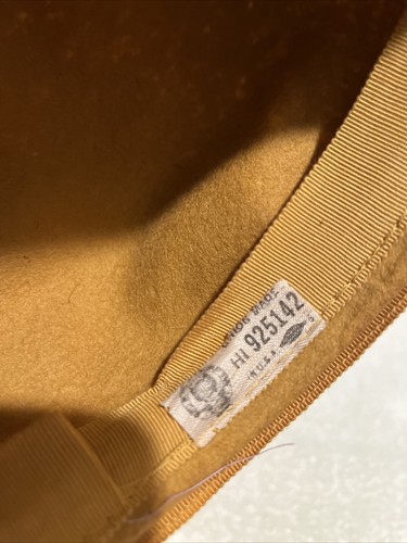 HAT GLAMOUR FELTS WOOL MUSTARD GOLD VINTAGE 1940’s TERRY SALES CO UNION MADE USA - Picture 5 of 5