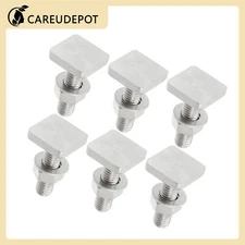Car Roof Rack T Shaped Slot Bolt M8 W/ Nuts Washer T Shaped Universal Item of 6
