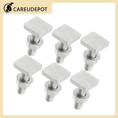 Car Roof Rack T Shaped Slot Bolt M8 W/ Nuts Washer T Shaped Universal Item of 6 - Bild 1 von 7