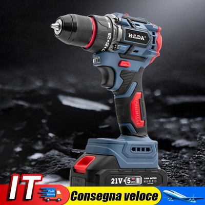 21V 2 in 1 Lithium Drill Electric Screwdriver Brushless Motor 23 Torque Settings
