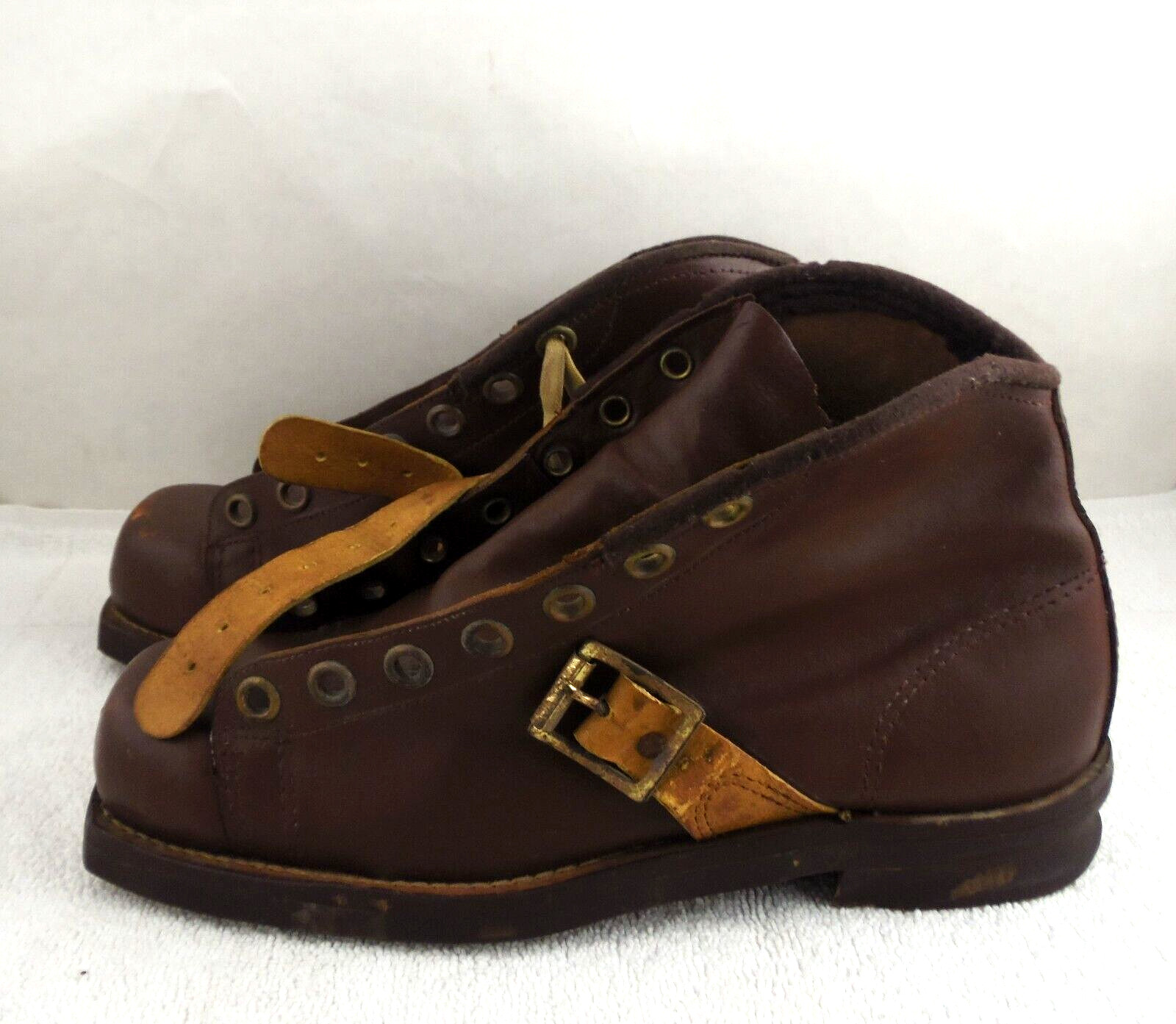 Botas de esquí de nieve vintage de 1930 ""Sandler of Boston"" talla 8