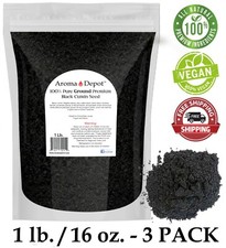 1lb GROUND Black Seed Powder Cumin NIGELLA SATIVA Comino Negro 1Lb 3 - PACK Bulk