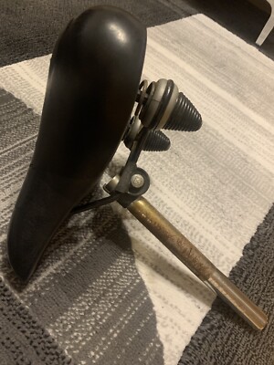 Selle De Vélo Vintage Selle Royal 1986 - Gel - Noire - Occasion Bon État