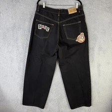 Vintage History Iceberg Wide Leg Men's 34 Black Daffy Duck Looney Tunes JNCO