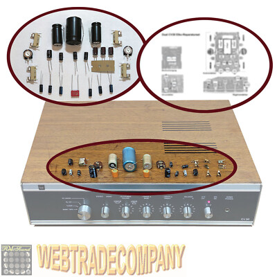 Dual CV30 23-tlg. Reparatur Elkoset, Trimmer,  Si-Halter, Einbau-Lagepläne NEU!