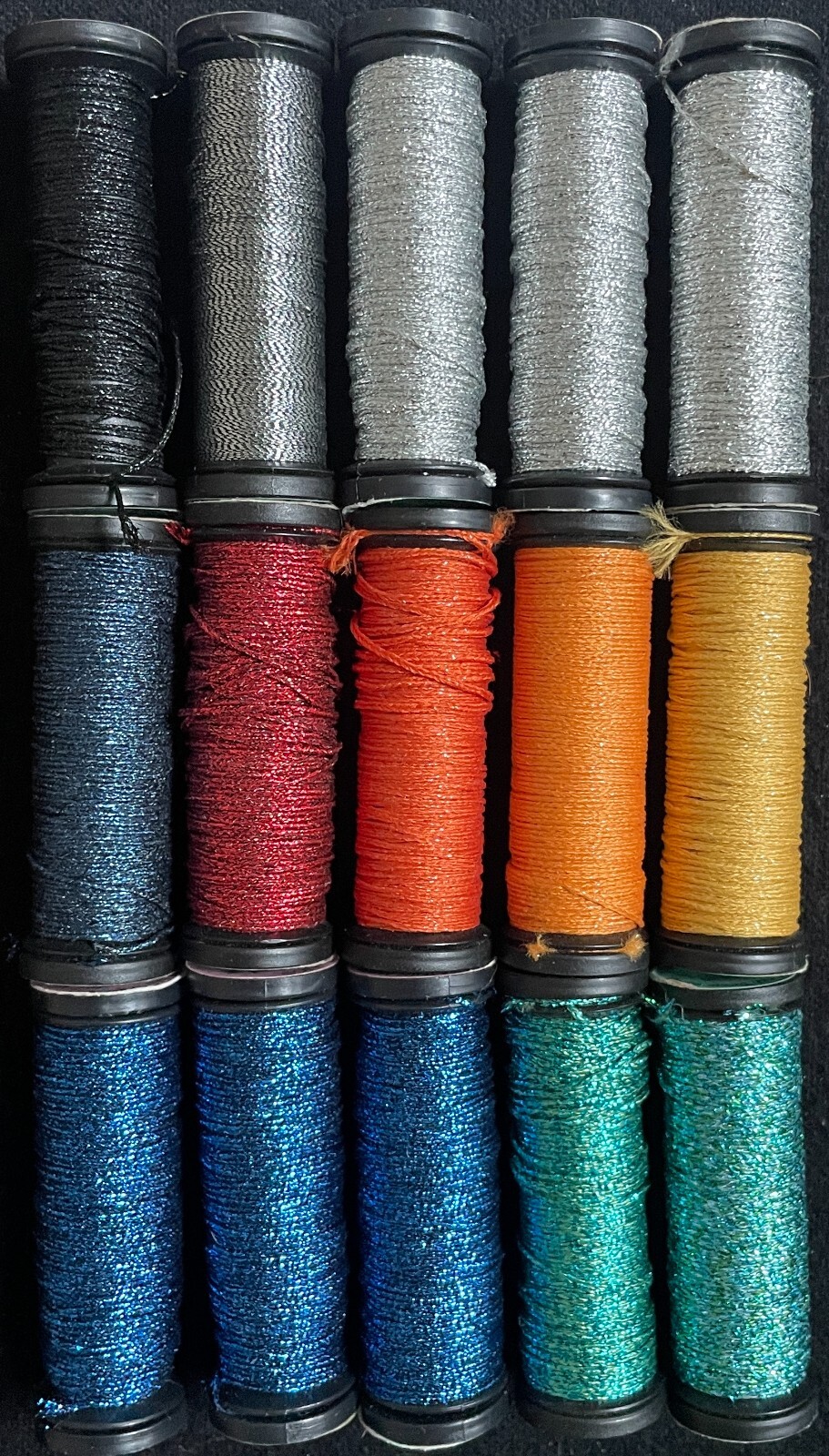 15x Needlepoint/Embroidery THREAD KREINIK 8 Braid+Cord synthetic ...