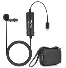Movo LV1-DI Lavalier Microphone MFi Lightning Connector for iPhone, iPad, iPod