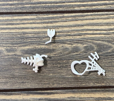 Monster High White Bone Fish Wing Set of 3 Replacement Piece Part 