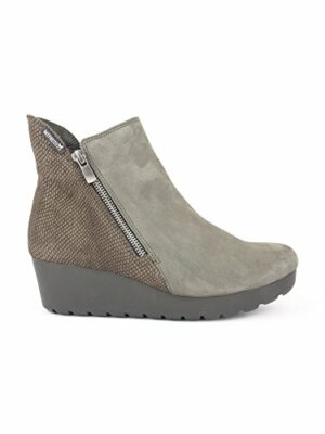 MEPHISTO -TONIA- DAMEN STIEFELETTE MITTELKEILABSATZ IN NUBUK GREY -NUR GRÖSSE 40