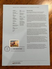 American Commemorative Cancelations #2207, $8.95 2022 - Monument Valley (#5666)