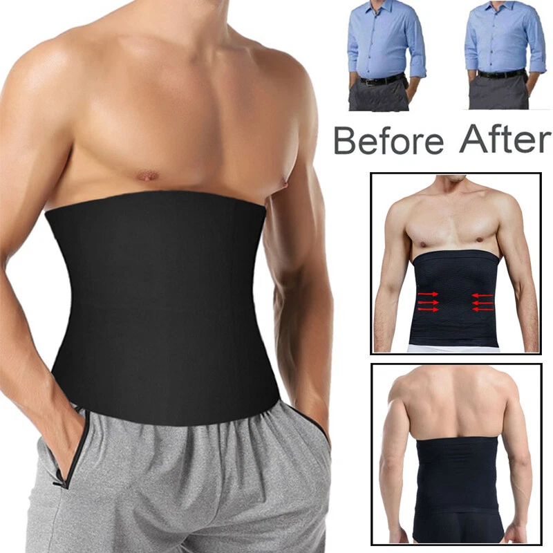 Mens Tummy Tuck Belt Body Shaper Seamless Control Slimming Trimmer Waist  Trainer