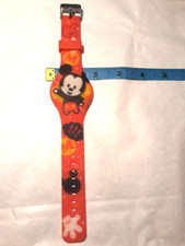 Disney Accutime LED Mickey Mouse Watch Rubber Band ~ Tested ~ Ships FREE