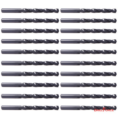 20PCS 15/64'' Drill Bit Set Black Oxide HSS Jobber Length Twist Drill Bits Tools