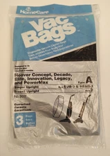 HomeCare Hoover/Bissell Upright Vac Bags - Type A Style 2 - 3 Bags - P/N 3017