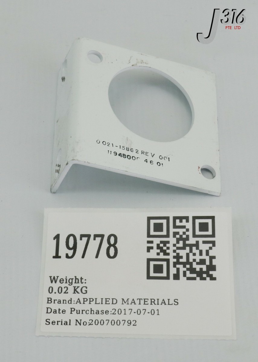 19778 APPLIED MATERIALS BRACKET, INJECTION VALVE, (PARALLEL) GPL