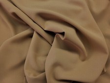 59"/60" Camel/Khaki 100 Polyester POPLIN Fabric - By the Yard