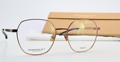 ENTOURAGE OF 7 Brille Akira 700 Titanium Kupfer Gold  Hexagon Exklusiv Japan M