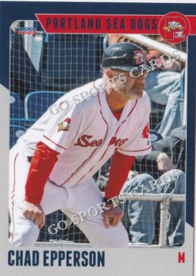 2023 Portland Sea Dogs Chad Epperson Boston Red Sox Minor League