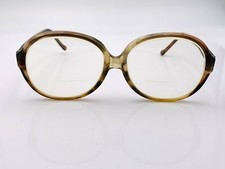 Vintage Shuron Facemaker Elizabeth Arden Brown Oval Sunglasses FRAMES ONLY