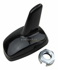 Für VW Audi Seat Skoda Original Shark-Antenne Attrappe Dummy Radio LACK-SCHWARZ