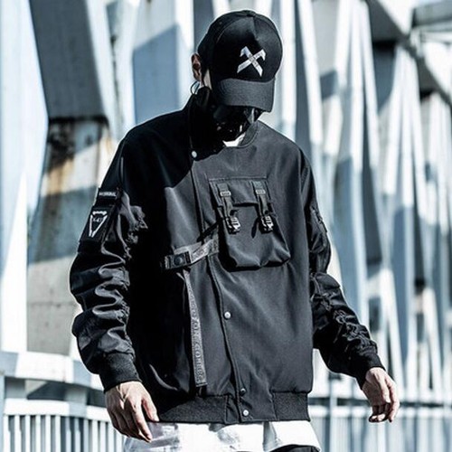 Baseball Jackets Coat Men Cargo Bomber 