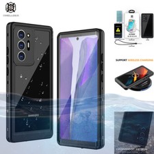For Samsung Galaxy Note20 Case Waterproof Shockproof Cover with Screen Protector