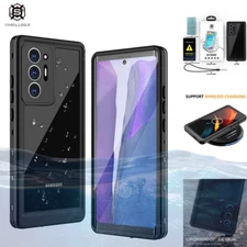 For Samsung Galaxy Note20 Case Waterproof Shockproof Cover with Screen Protector