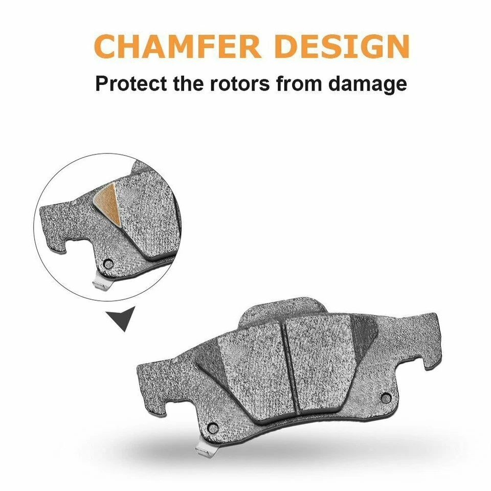 Front and Rear Ceramic Brake Pads for 1995 1996 1997 - 2005 BMW 740i 740iL M5 X5 - Image 2 of 4