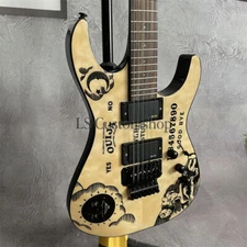KH Ouija Natural Electric Guitar Metallica Kirk Hammett Solid Body Figured Top