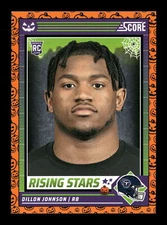 2024 Score-A-Treat #16 Dillon Johnson A-Treat - Rising Stars Orange Pumpkin