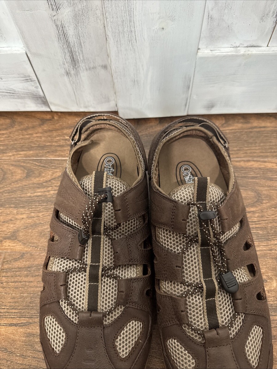 OrthoFeet 593 Alpine Mens Size 13 4E XWide Brown Leather  display picture 2