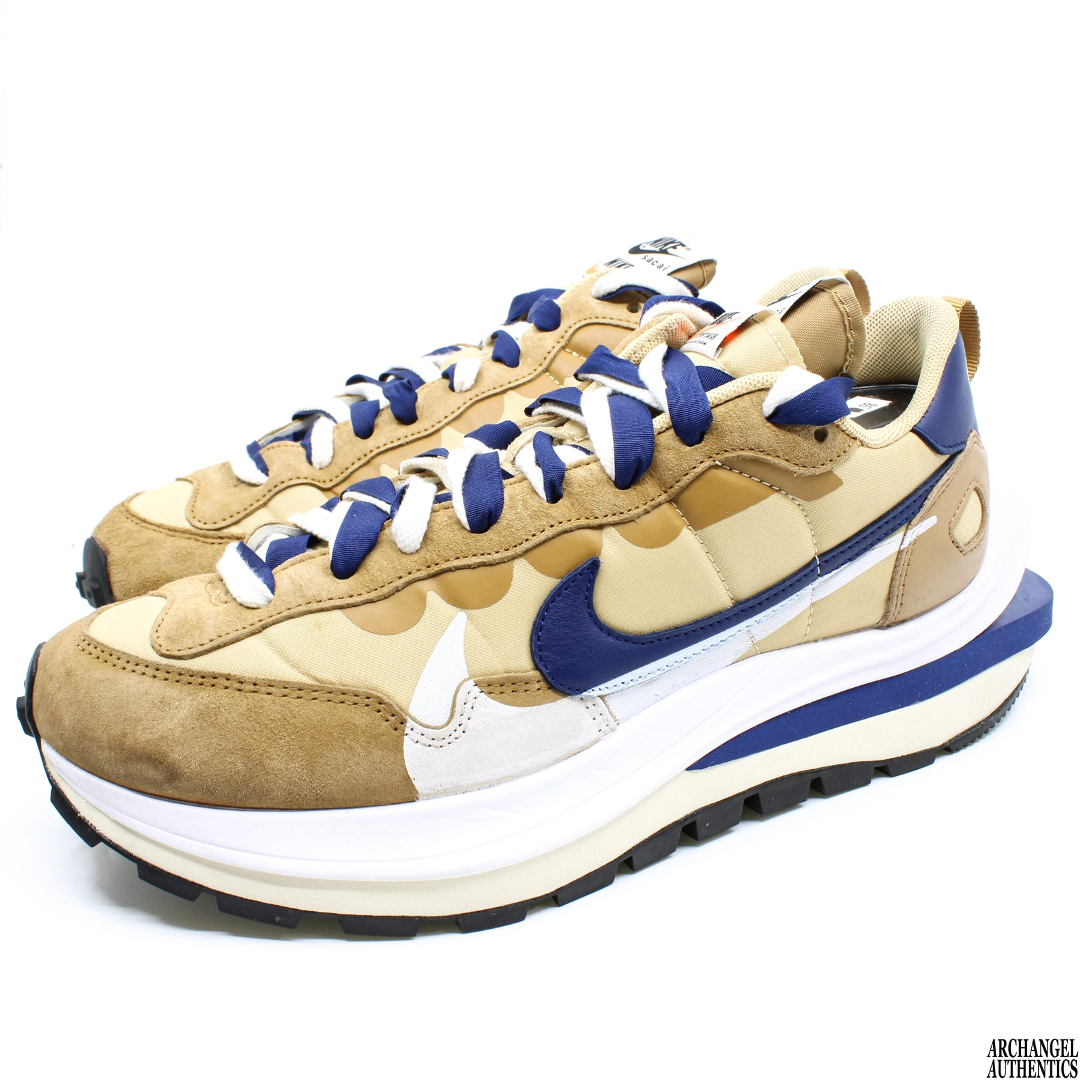 SACAI X NIKE Nike Vaporwaffle x Sacai Sesame Blue Void