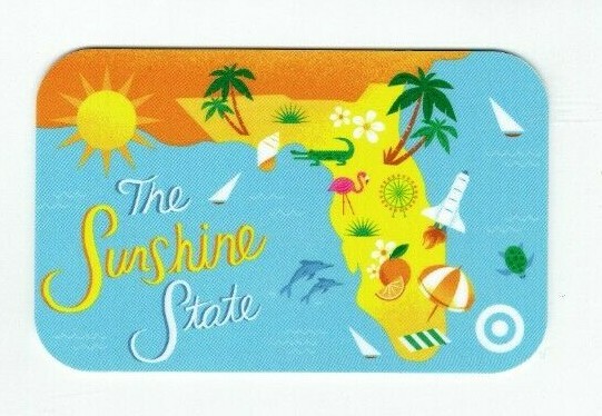 Target Gift Card - Florida - Sunshine State -Sun, Flamingo